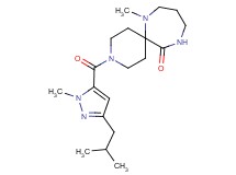 3-[(3-isobutyl-1-methyl-1H-pyrazol-5-yl)carbonyl]-7-methyl-3,7,11-triazaspiro[5.6]dodecan-12-one