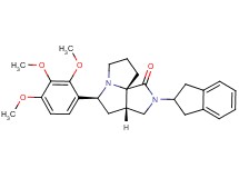 (3aS*,5S*,9aS*)-2-(2,3-dihydro-1H-inden-2-yl)-5-(2,3,4-trimethoxyphenyl)hexahydro-7H-pyrrolo[3,4-g]pyrrolizin-1(2H)-one