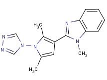 2-[2,5-dimethyl-1-(4H-1,2,4-triazol-4-yl)-1H-pyrrol-3-yl]-1-methyl-1H-benzimidazole