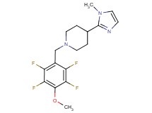4-(1-methyl-1H-imidazol-2-yl)-1-(2,3,5,6-tetrafluoro-4-methoxybenzyl)piperidine