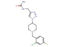 N-({1-[1-(2-chloro-4-fluorobenzyl)-4-piperidinyl]-1H-1,2,3-triazol-4-yl}methyl)urea trifluoroacetate