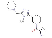 [1-({3-[4-methyl-5-(1-piperidinylmethyl)-4H-1,2,4-triazol-3-yl]-1-piperidinyl}carbonyl)cyclopropyl]amine dihydrochloride