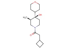 (3R*,4R*)-1-(cyclobutylacetyl)-3-methyl-4-(tetrahydro-2H-pyran-4-yl)-4-piperidinol