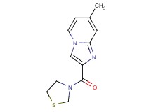 7-methyl-2-(1,3-thiazolidin-3-ylcarbonyl)imidazo[1,2-a]pyridine trifluoroacetate