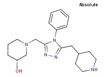 (3R)-1-{[4-phenyl-5-(piperidin-4-ylmethyl)-4H-1,2,4-triazol-3-yl]methyl}piperidin-3-ol