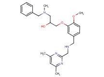 1-[benzyl(methyl)amino]-3-[5-({[(4,6-dimethyl-2-pyrimidinyl)methyl]amino}methyl)-2-methoxyphenoxy]-2-propanol