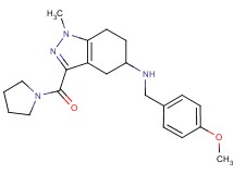 N-(4-methoxybenzyl)-1-methyl-3-(1-pyrrolidinylcarbonyl)-4,5,6,7-tetrahydro-1H-indazol-5-amine