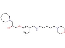 1-(1-azepanyl)-3-[3-({[5-(4-morpholinyl)pentyl]amino}methyl)phenoxy]-2-propanol