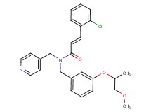 (2E)-3-(2-chlorophenyl)-N-[3-(2-methoxy-1-methylethoxy)benzyl]-N-(4-pyridinylmethyl)acrylamide