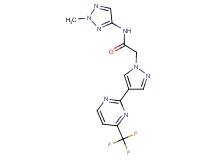 N-(2-methyl-2H-1,2,3-triazol-4-yl)-2-{4-[4-(trifluoromethyl)pyrimidin-2-yl]-1H-pyrazol-1-yl}acetamide