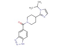 5-{[4-(1-isopropyl-1H-imidazol-2-yl)-1-piperidinyl]carbonyl}-1H-1,2,3-benzotriazole