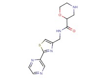 N-{[2-(2-pyrazinyl)-1,3-thiazol-4-yl]methyl}-2-morpholinecarboxamide hydrochloride