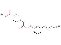 methyl 1-(3-{3-[(allylamino)methyl]phenoxy}-2-hydroxypropyl)-4-piperidinecarboxylate