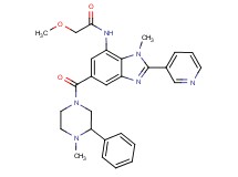 2-methoxy-N-[1-methyl-5-[(4-methyl-3-phenyl-1-piperazinyl)carbonyl]-2-(3-pyridinyl)-1H-benzimidazol-7-yl]acetamide