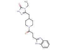 5-({1-[3-(1H-benzimidazol-2-yl)propanoyl]piperidin-4-yl}methyl)-4-ethyl-2,4-dihydro-3H-1,2,4-triazol-3-one