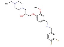 1-(4-{[(3,4-difluorobenzyl)amino]methyl}-2-methoxyphenoxy)-3-(4-ethyl-1-piperazinyl)-2-propanol