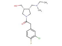 ((3R*,4R*)-1-[(3-chloro-4-fluorophenyl)acetyl]-4-{[ethyl(methyl)amino]methyl}-3-pyrrolidinyl)methanol