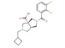 (3aR*,6aR*)-2-(cyclobutylmethyl)-5-(2,3-difluorobenzoyl)hexahydropyrrolo[3,4-c]pyrrole-3a(1H)-carboxylic acid