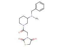 3-(2-{3-[benzyl(methyl)amino]-1-piperidinyl}-2-oxoethyl)-1,3-thiazolidine-2,4-dione