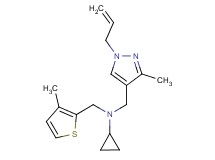 N-[(1-allyl-3-methyl-1H-pyrazol-4-yl)methyl]-N-[(3-methyl-2-thienyl)methyl]cyclopropanamine