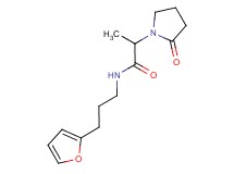 N-[3-(2-furyl)propyl]-2-(2-oxopyrrolidin-1-yl)propanamide