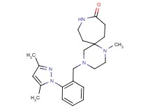 4-[2-(3,5-dimethyl-1H-pyrazol-1-yl)benzyl]-1-methyl-1,4,9-triazaspiro[5.6]dodecan-10-one
