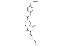 4-methylphenyl (7S,9aR)-7-(4-aminobutyl)-6,9-dioxooctahydro-2H-pyrazino[1,2-a]pyrazine-2-carboxylate