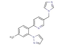 5-(1H-imidazol-1-ylmethyl)-2-[4-methyl-2-(1H-pyrazol-1-yl)phenyl]pyridine