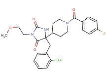 5-(2-chlorobenzyl)-5-[1-(4-fluorobenzoyl)-4-piperidinyl]-3-(2-methoxyethyl)-2,4-imidazolidinedione
