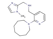 1-[2-(1-azocanyl)-3-pyridinyl]-N-[(1-methyl-1H-imidazol-2-yl)methyl]methanamine