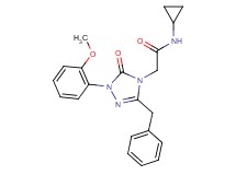 2-[3-benzyl-1-(2-methoxyphenyl)-5-oxo-1,5-dihydro-4H-1,2,4-triazol-4-yl]-N-cyclopropylacetamide