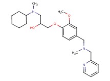 1-[cyclohexyl(methyl)amino]-3-(2-methoxy-4-{[methyl(2-pyridinylmethyl)amino]methyl}phenoxy)-2-propanol