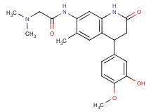 2-(dimethylamino)-N-[4-(3-hydroxy-4-methoxyphenyl)-6-methyl-2-oxo-1,2,3,4-tetrahydroquinolin-7-yl]acetamide
