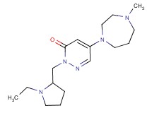 2-[(1-ethylpyrrolidin-2-yl)methyl]-5-(4-methyl-1,4-diazepan-1-yl)pyridazin-3(2H)-one