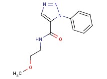 N-(2-methoxyethyl)-1-phenyl-1H-1,2,3-triazole-5-carboxamide