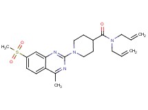 N,N-diallyl-1-[4-methyl-7-(methylsulfonyl)-2-quinazolinyl]-4-piperidinecarboxamide