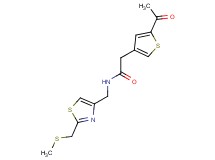 2-(5-acetyl-3-thienyl)-N-({2-[(methylthio)methyl]-1,3-thiazol-4-yl}methyl)acetamide