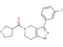 3-(3-fluorophenyl)-5-(tetrahydro-3-furanylcarbonyl)-4,5,6,7-tetrahydro-1H-pyrazolo[4,3-c]pyridine