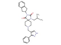 3-(2,3-dihydro-1H-inden-2-yl)-1-isobutyl-8-[(3-phenyl-1H-pyrazol-4-yl)methyl]-1,3,8-triazaspiro[4.5]decane-2,4-dione