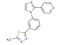 4-{1-[3-(5-methyl-1,3,4-thiadiazol-2-yl)phenyl]-1H-imidazol-2-yl}pyridine