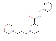 1-[3-(4-morpholinyl)propyl]-6-oxo-N-(3-pyridinylmethyl)-3-piperidinecarboxamide