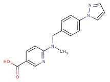 6-{methyl[4-(1H-pyrazol-1-yl)benzyl]amino}nicotinic acid