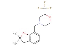 4-[(2,2-dimethyl-2,3-dihydro-1-benzofuran-7-yl)methyl]-2-(trifluoromethyl)morpholine