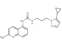 N-[3-(5-cyclopropyl-1H-pyrazol-1-yl)propyl]-N'-(2-methylquinolin-5-yl)urea