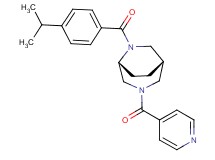 (1S*,5R*)-3-isonicotinoyl-6-(4-isopropylbenzoyl)-3,6-diazabicyclo[3.2.2]nonane