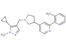 4-{1-[(5-cyclopropyl-1-methyl-1H-pyrazol-4-yl)methyl]pyrrolidin-3-yl}-2-(2-methylphenyl)pyridine