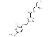 5-[(2-chloro-4-methoxyphenoxy)methyl]-N-(2-methylbutyl)-1H-pyrazole-3-carboxamide