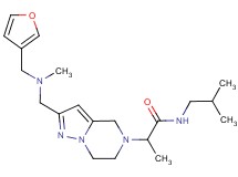 2-[2-{[(3-furylmethyl)(methyl)amino]methyl}-6,7-dihydropyrazolo[1,5-a]pyrazin-5(4H)-yl]-N-isobutylpropanamide