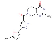 2-methyl-7-{[3-(5-methyl-2-furyl)-1H-pyrazol-5-yl]carbonyl}-5,6,7,8-tetrahydropyrido[3,4-d]pyrimidin-4(3H)-one