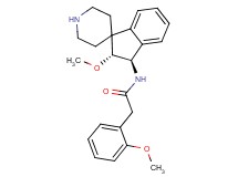 N-[rel-(2R,3R)-2-methoxy-2,3-dihydrospiro[indene-1,4'-piperidin]-3-yl]-2-(2-methoxyphenyl)acetamide hydrochloride